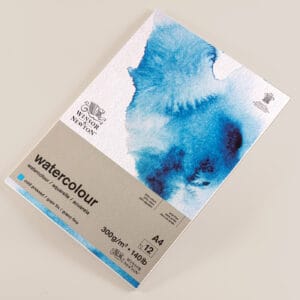 Blocco di carta per acquerello formato A4 - 12 fogli - 300gr by Winsor&Newton