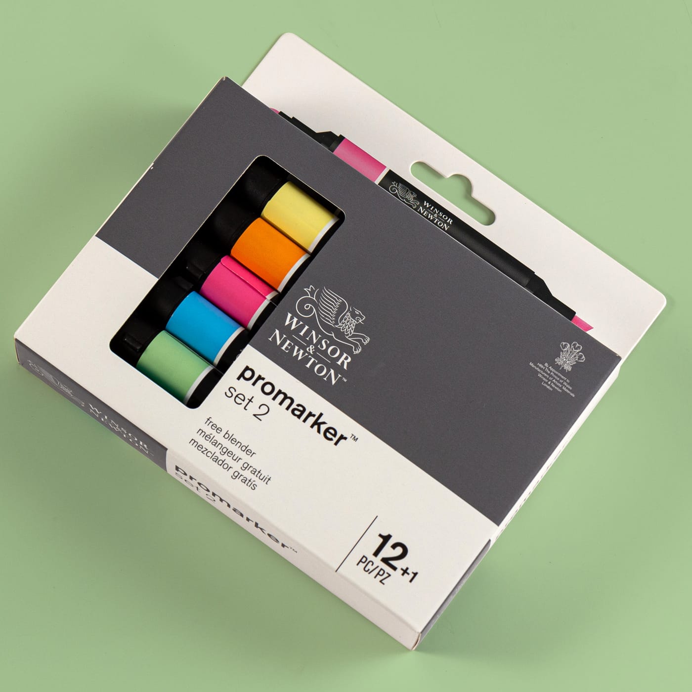 Set Promarker Set 2 - 12 colori+1 blender Winsor&Newton