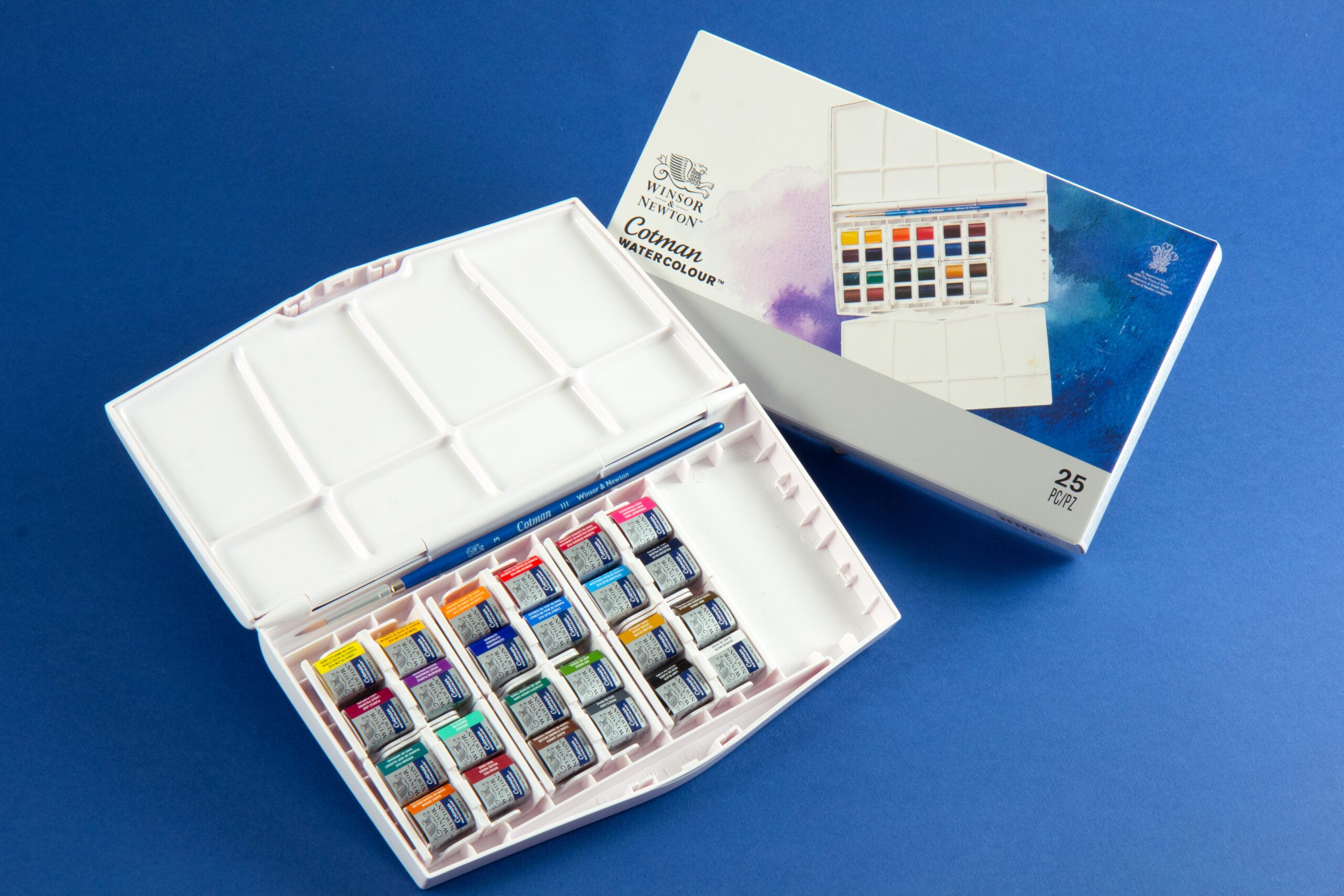 Set Acquerelli Cotman Winsor&Newton Studio 24 colori + pennello - immagine 2