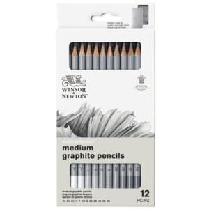 Set di 12 matite di grafite medium della collezione Studio Winsor&Newton