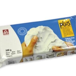 Plus Argilla senza cottura Bianca 500 gr