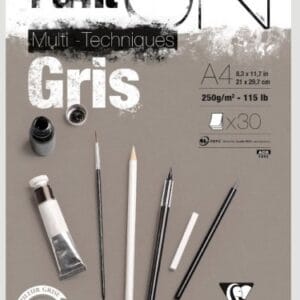Blocco Paint On Grigio A4 250 gr