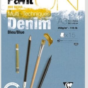 Blocco Paint On Denim A3 250 gr