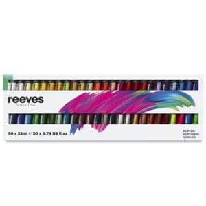 Confezione con 50 colori Reeves Acrilico tubo 22 ml